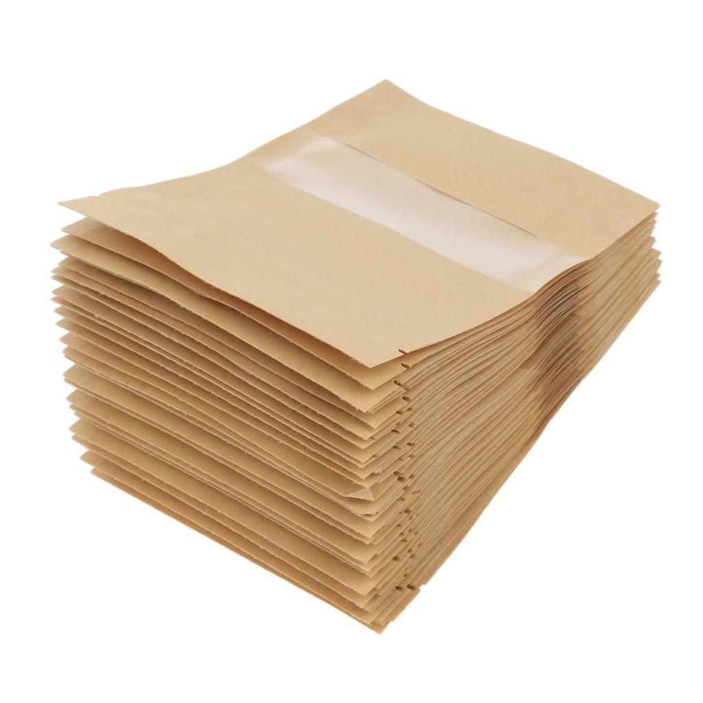 Kraft Food Bags with Clear Fro - Dried Fruit ulasan dan harga