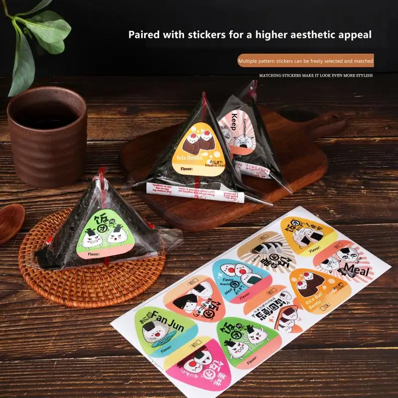 200Pcs Triangular Rice Ball Pa - Seaweed Snack ulasan dan harga