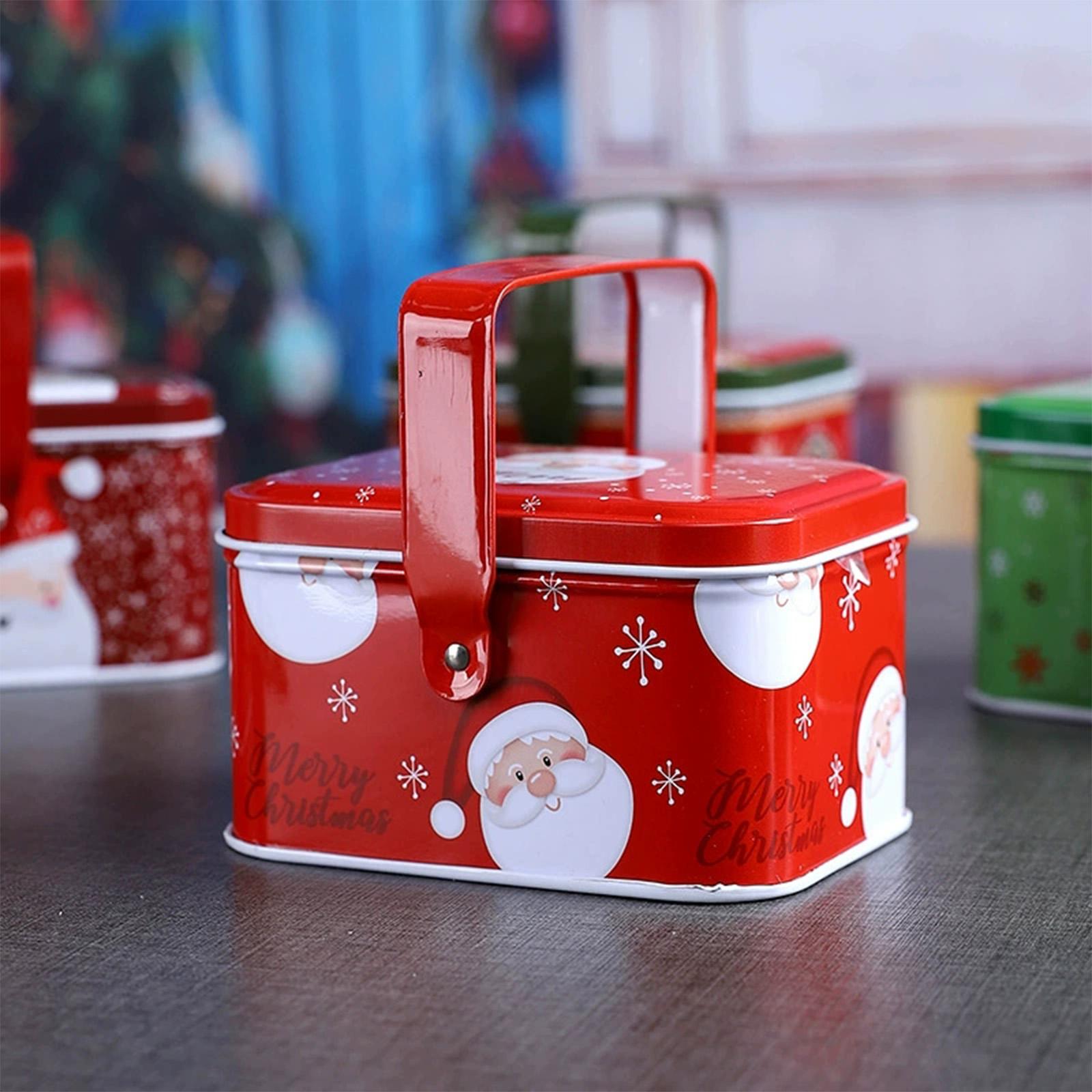 Christmas Cookie Tins Metal St - Chocolate Snack ulasan dan harga